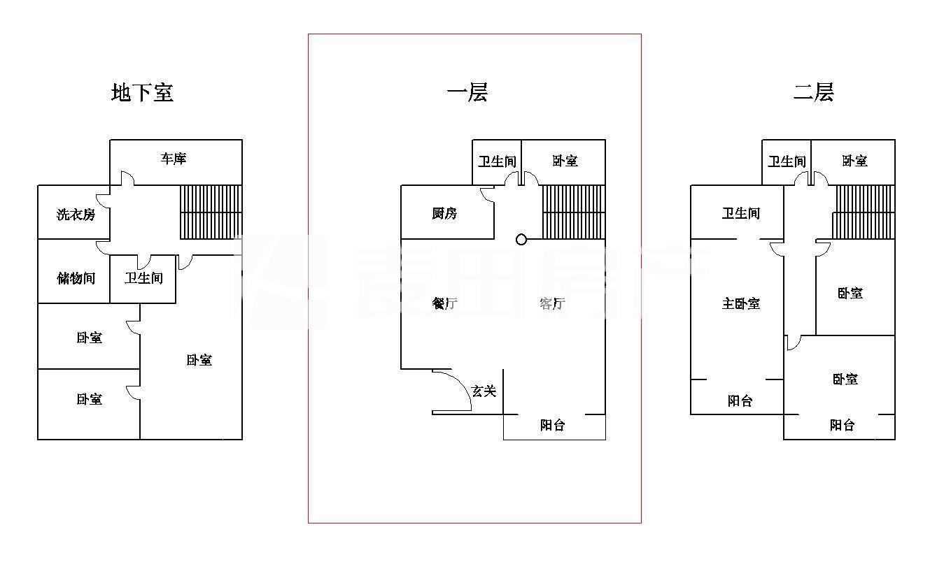 京润水上花园别墅_户型图