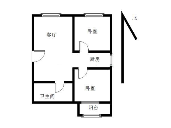 扬州水乡南北通透两居室 高原值