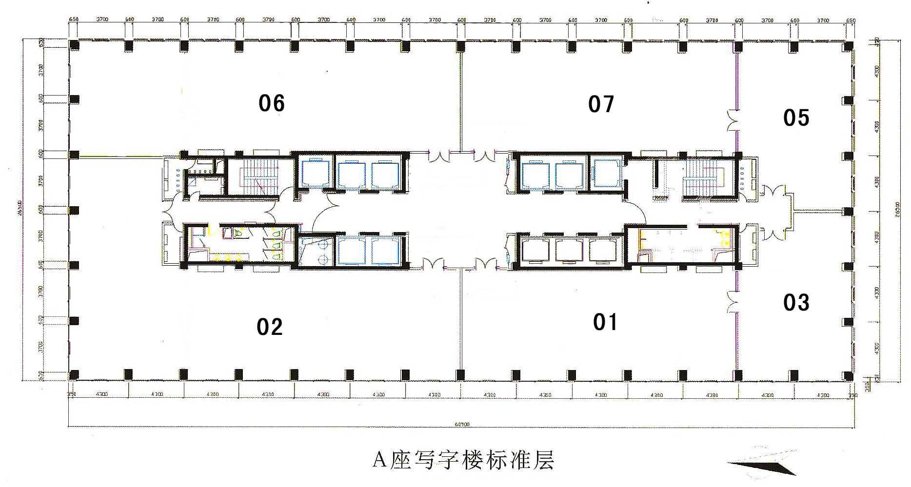 东三环繁华商圈5a纯写字楼建外sohoa座朝向朝西