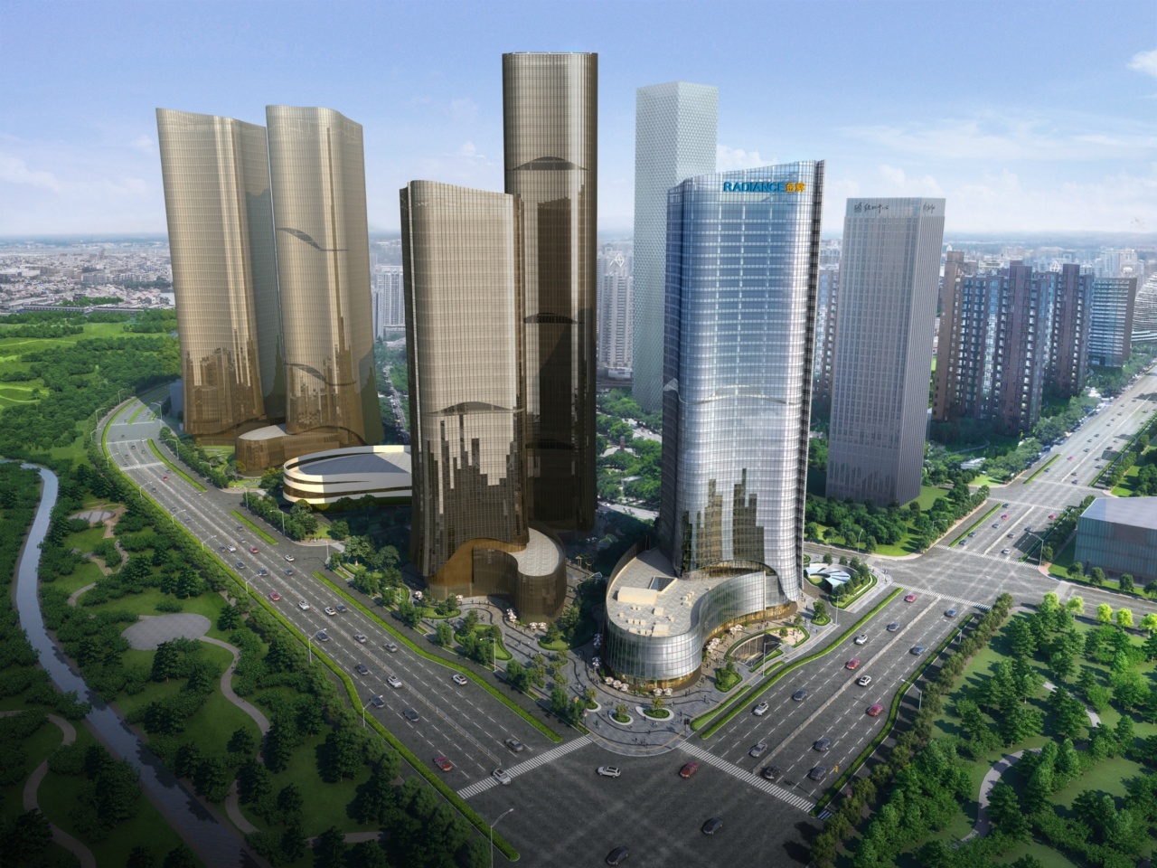 望京SOHO旁 绿地中心 金辉大厦 超甲级纯写字楼 地铁15号线上盖