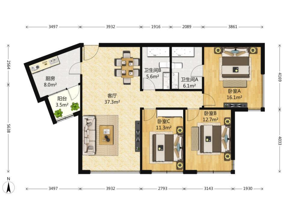 北京新城国际二手房房源图片
