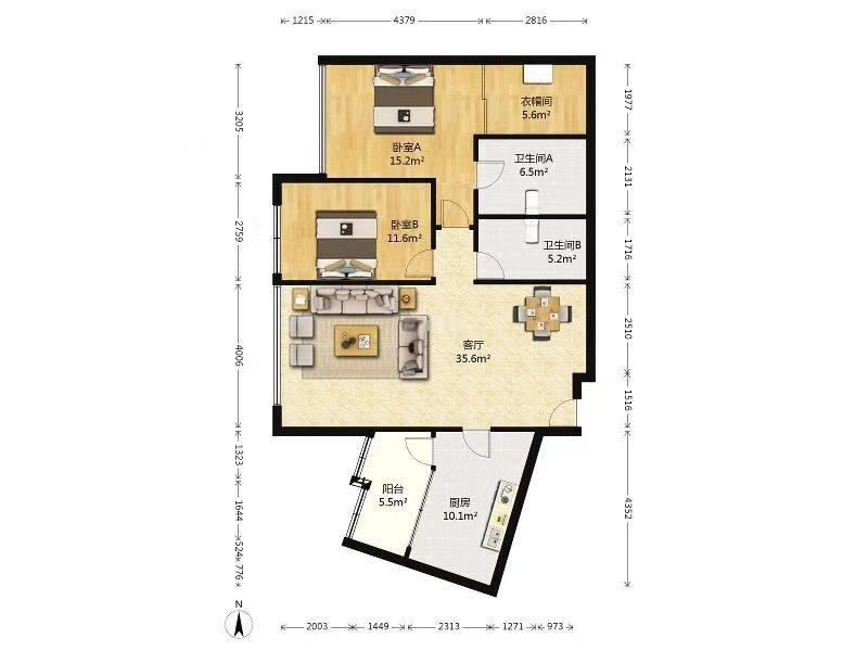 北京新城国际公寓二手房房源图片