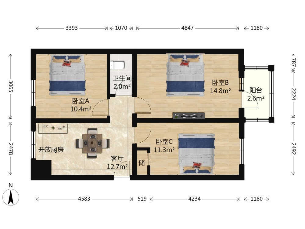 北京永内西街北里二手房房源图片