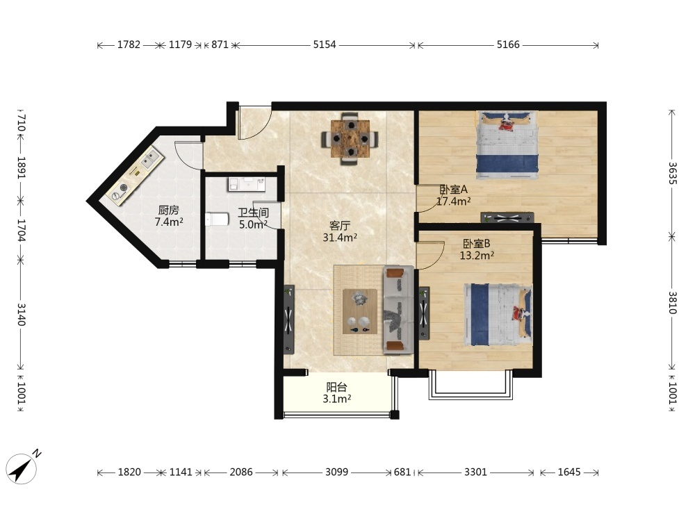 北京时雨园二手房房源图片
