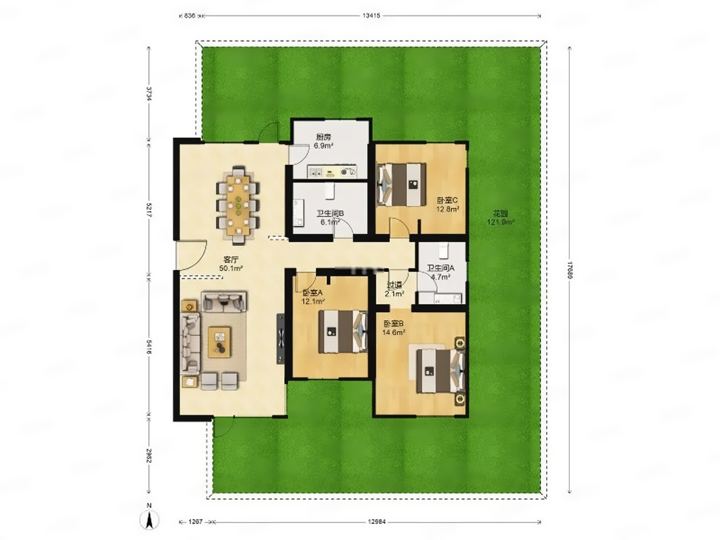 北京恋日绿岛小区二手房房源图片