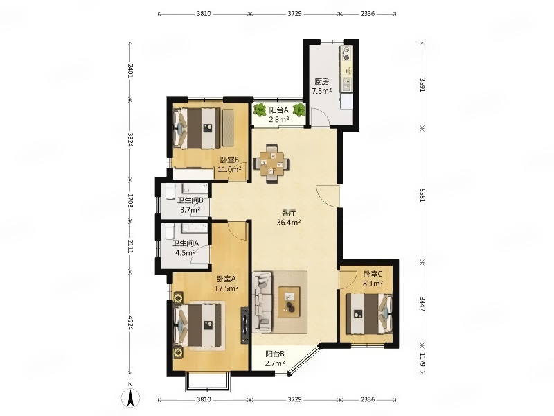 北京恋日绿岛小区二手房房源图片