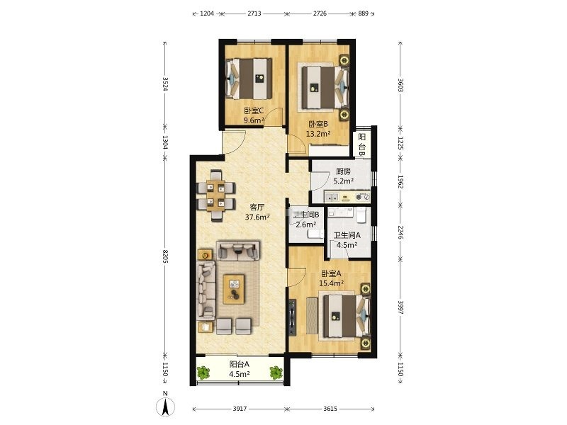 北京鸿博家园六区二手房房源图片