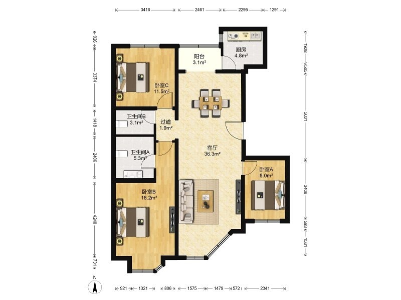 北京恋日绿岛小区二手房房源图片