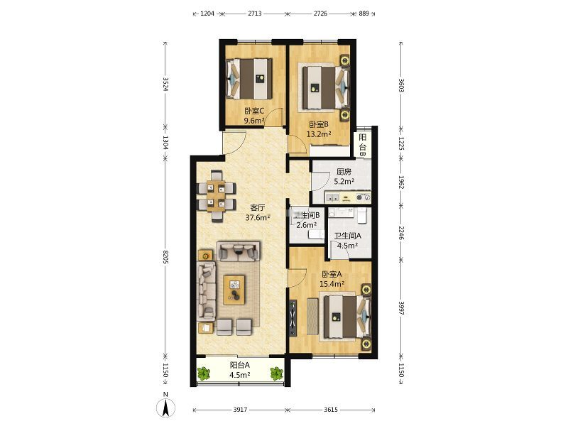 北京鸿博家园六区二手房房源图片