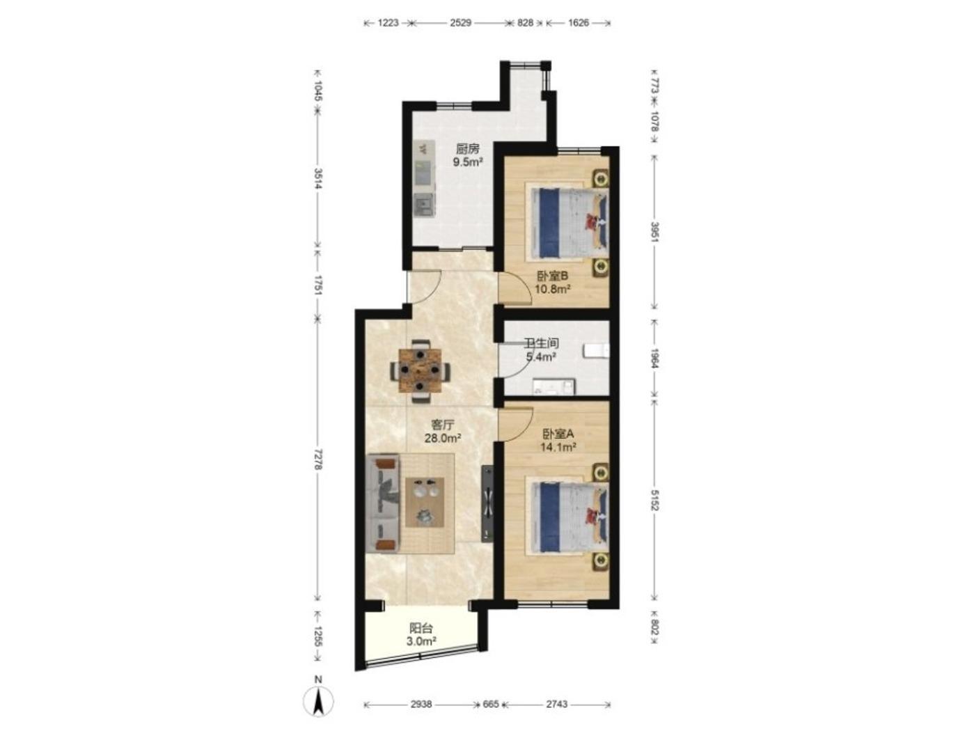 北京鸿博家园六区二手房房源图片