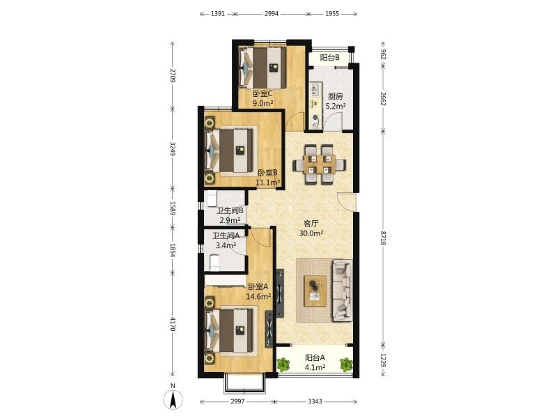 北京江南山水二手房房源图片