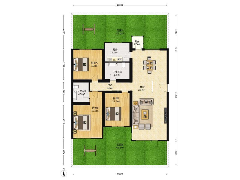 北京恋日绿岛小区二手房房源图片