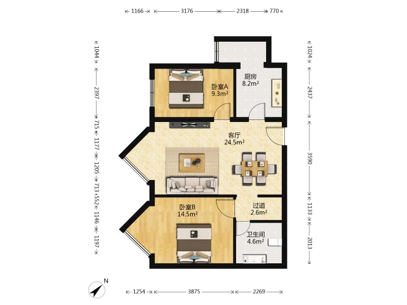 北京恋日绿岛小区二手房房源图片