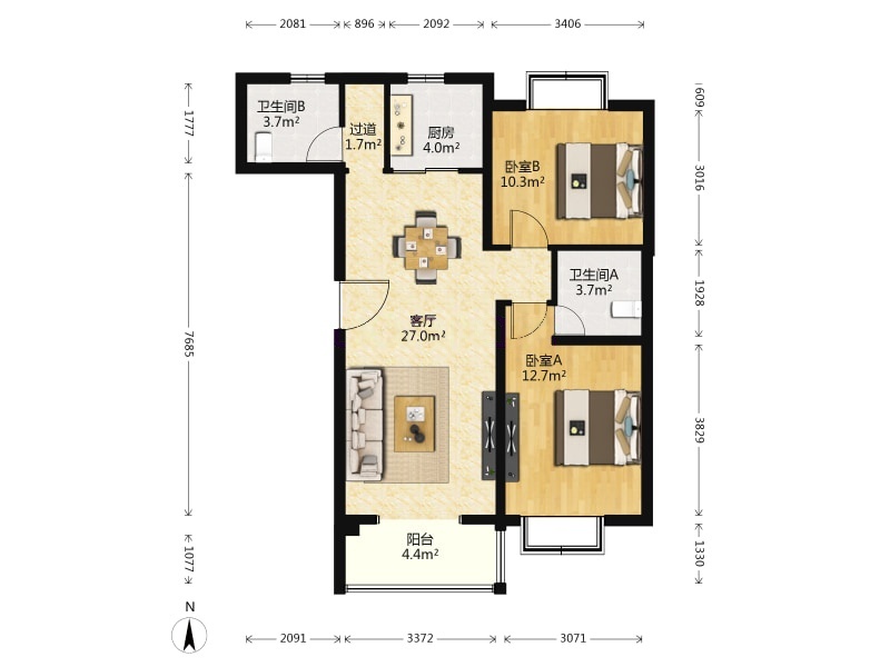 北京江南山水二手房房源图片