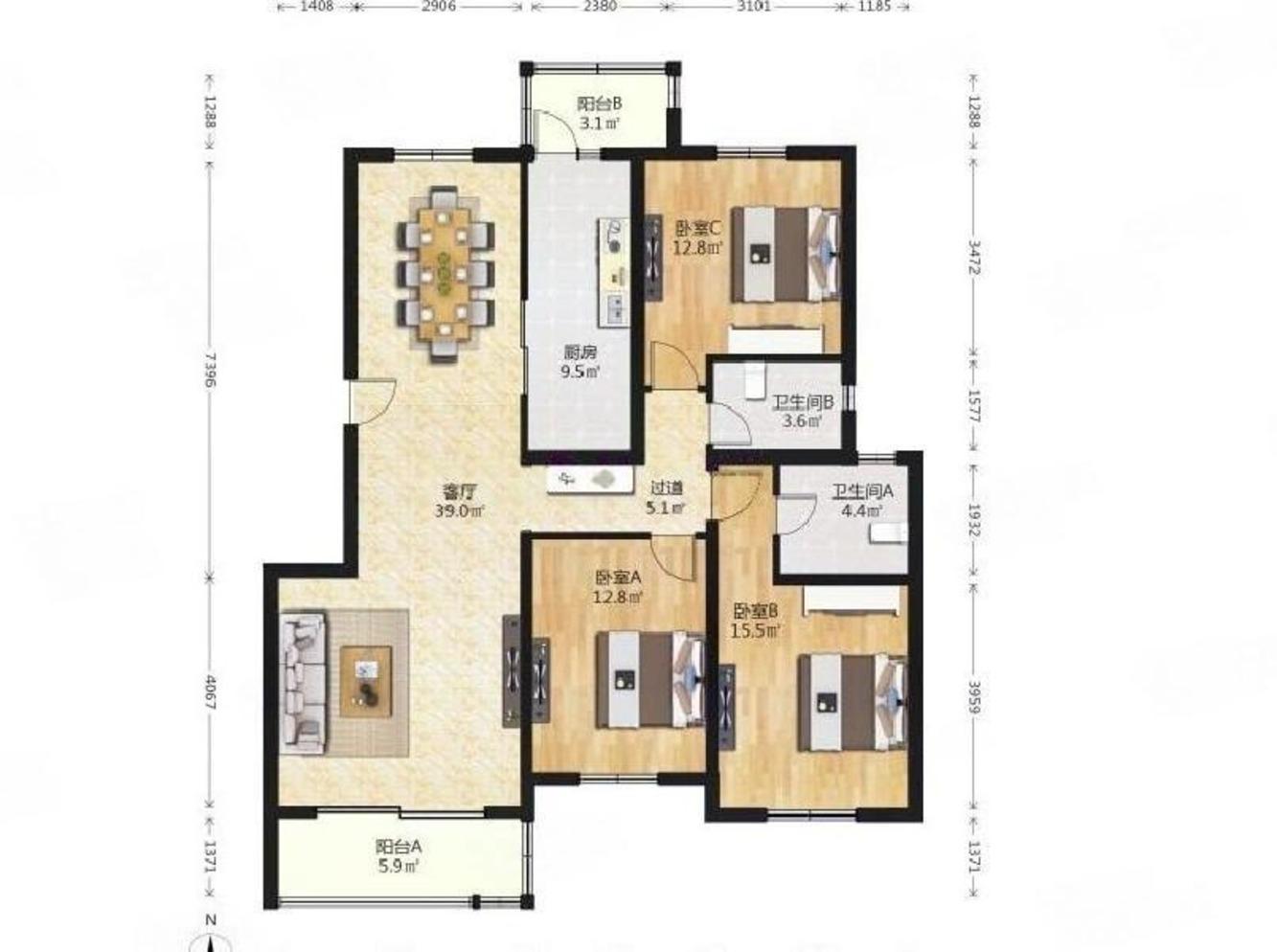 北京燕归宁馨园二手房房源图片