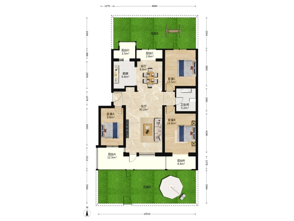 北京恋日绿岛小区二手房房源图片