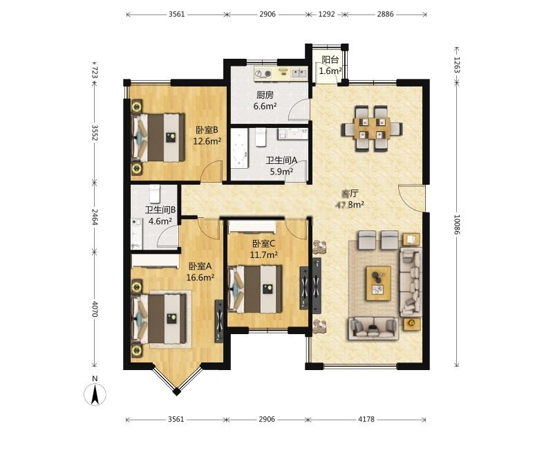 北京恋日绿岛小区二手房房源图片