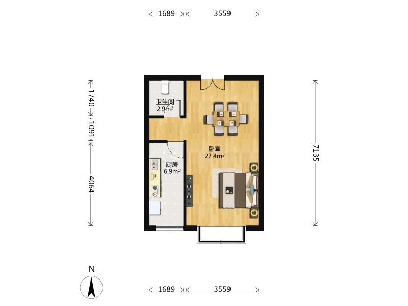 北京江南山水二手房房源图片