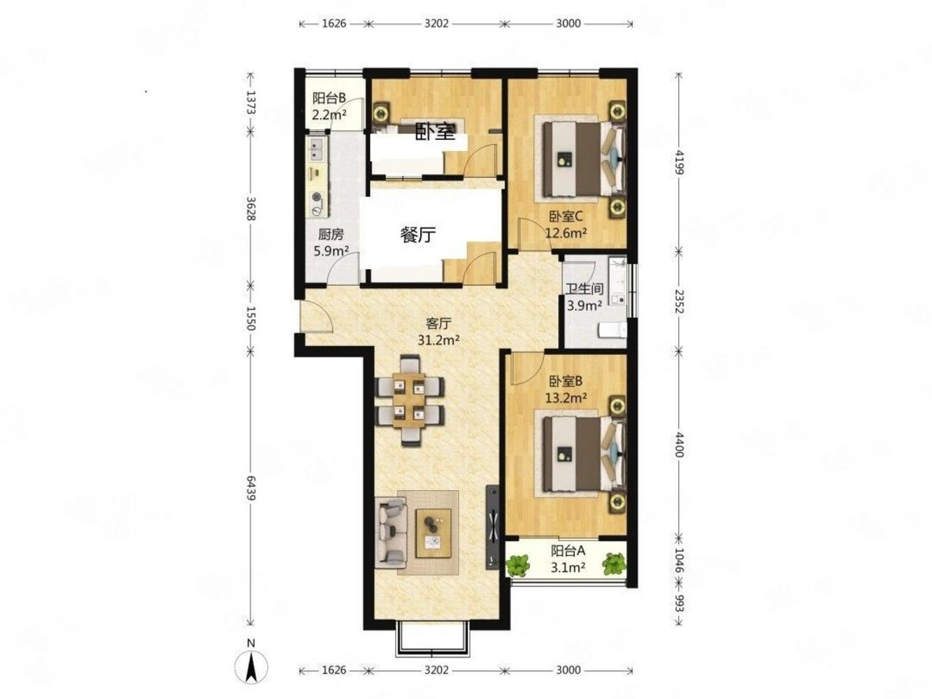 北京福城上上城五期二手房房源图片