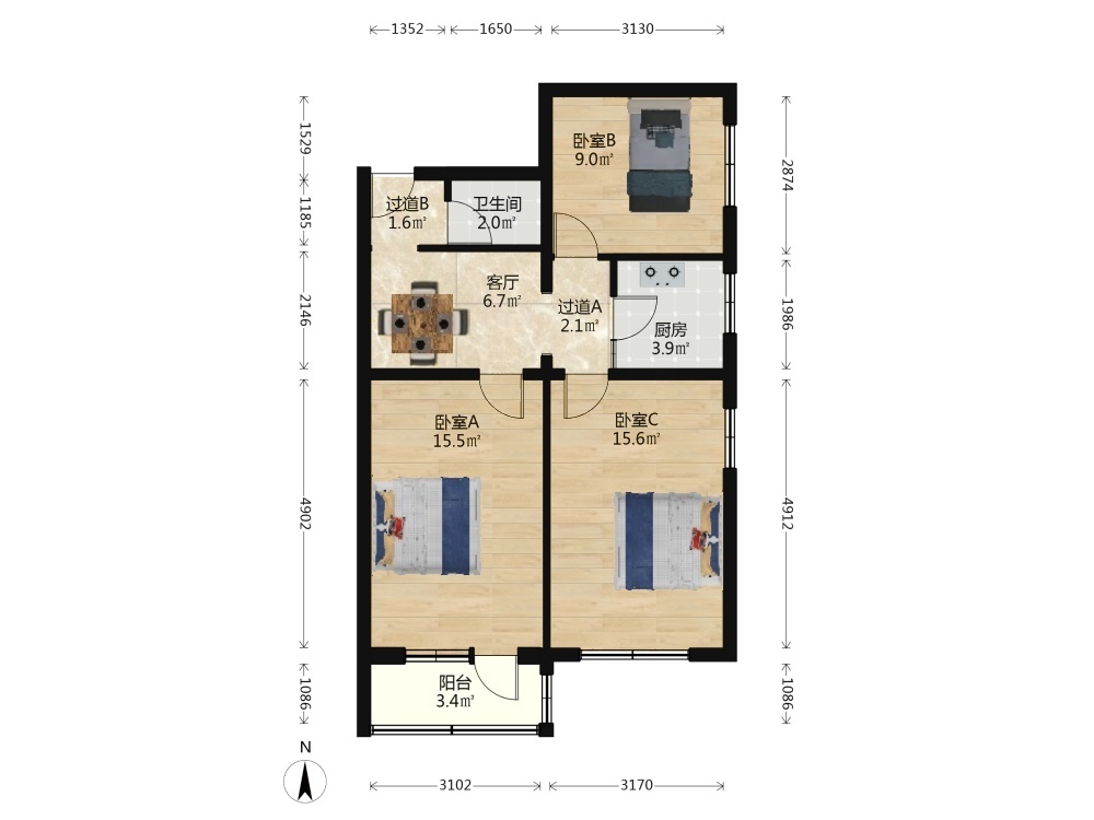 北京骡马市大街二手房房源图片