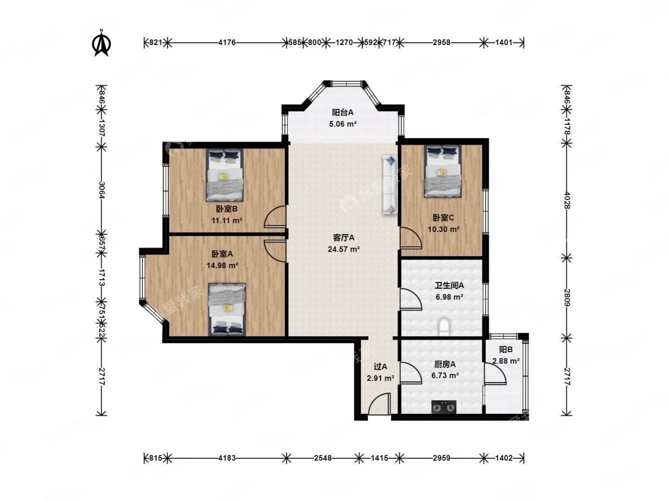 北京恋日绿岛小区二手房房源图片