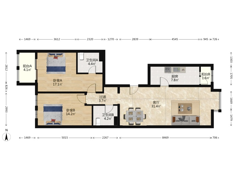 北京紫金印象二手房房源图片