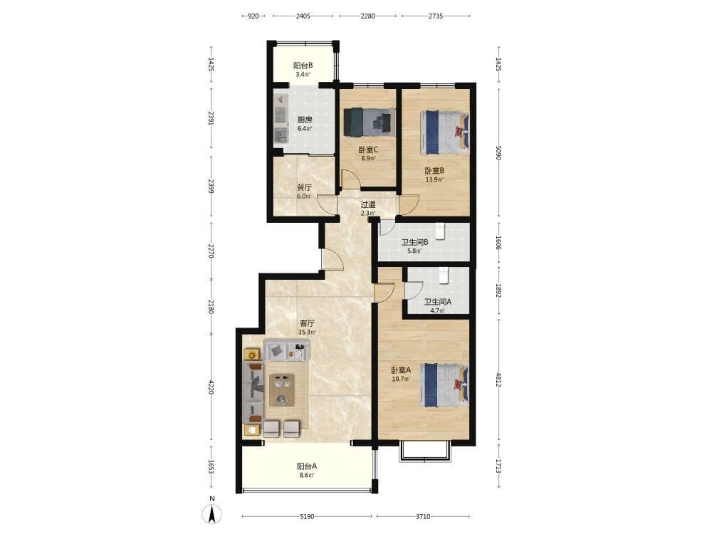 北京天通苑中苑二手房房源图片