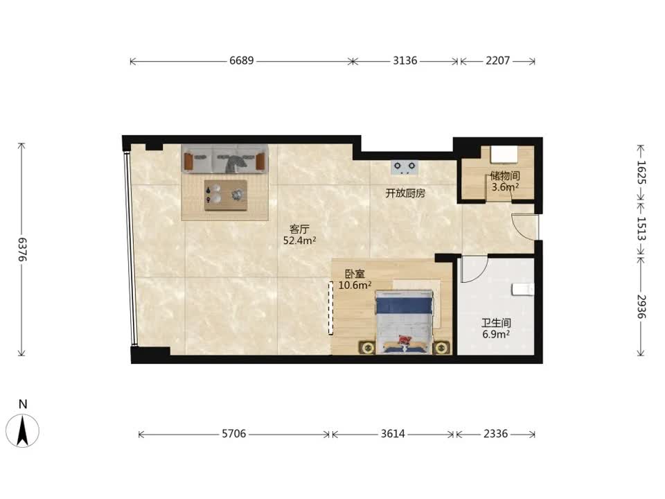 北京旺座中心二手房房源图片