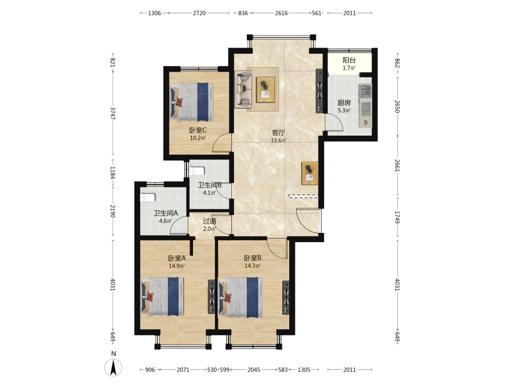 北京晴雪园二手房房源图片