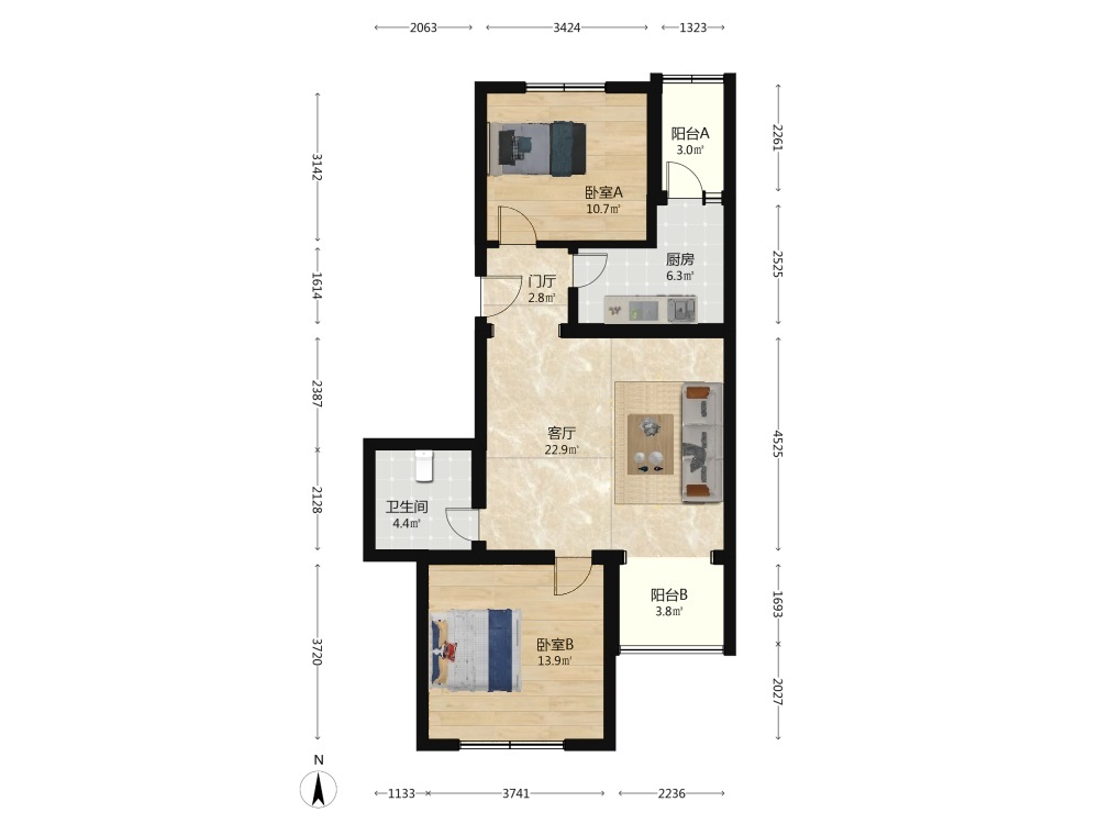 北京天通苑东一区二手房房源图片