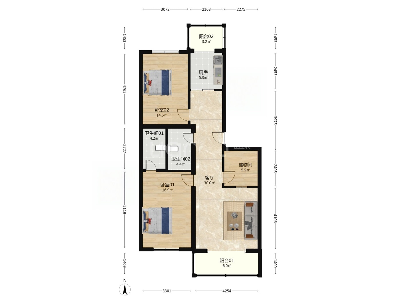 北京天通苑北三区二手房房源图片