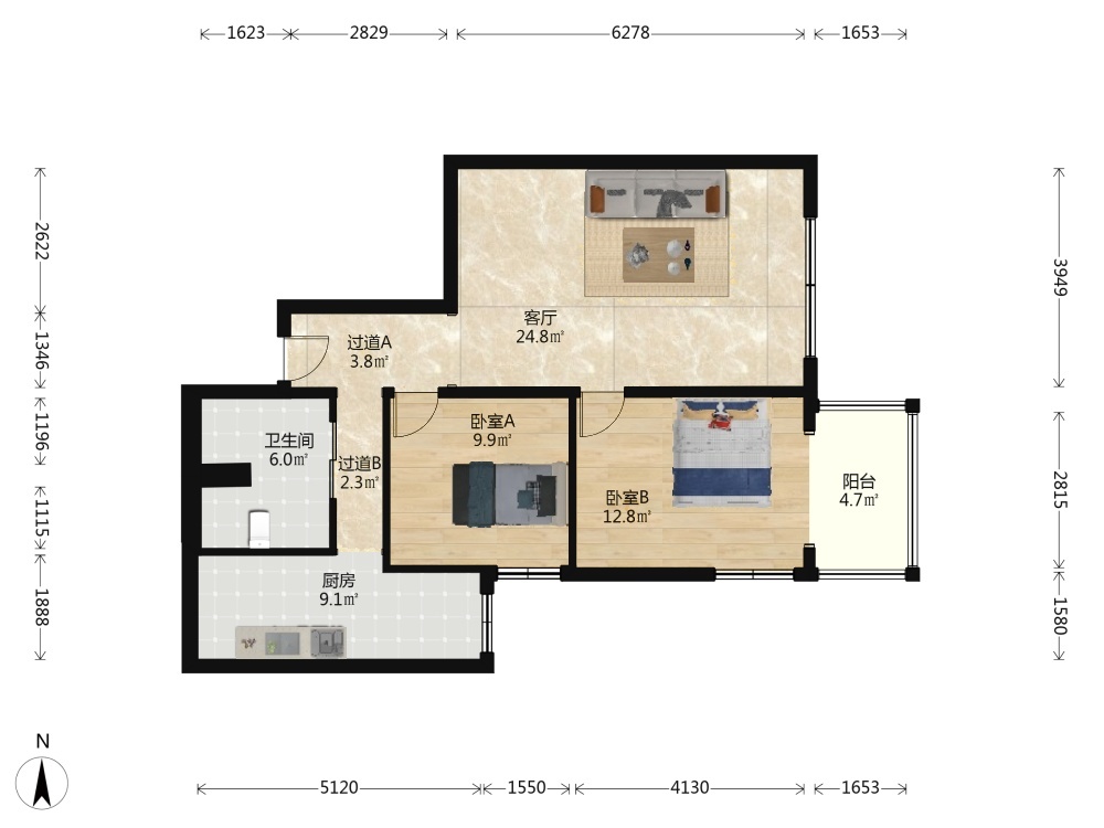 北京天通苑东二区二手房房源图片