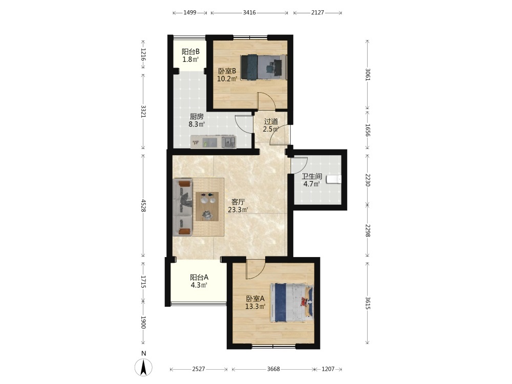 北京天通苑东三区二手房房源图片
