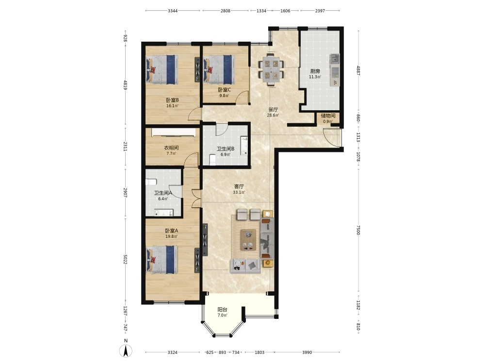 北京远大园三区二手房房源图片