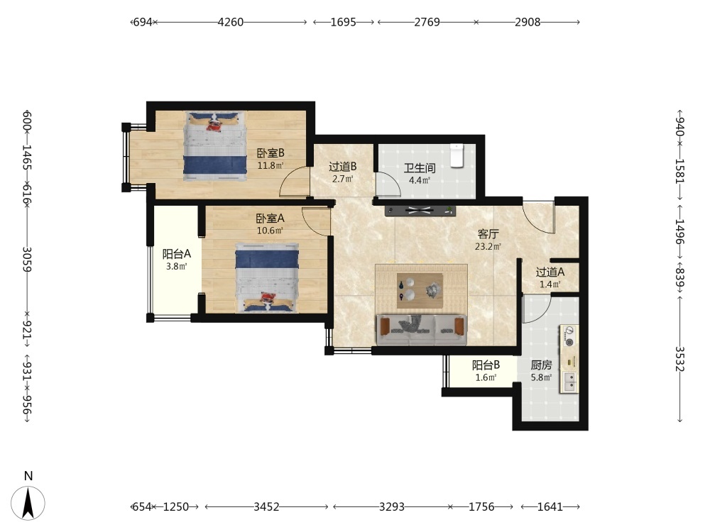 北京烟树园二手房房源图片