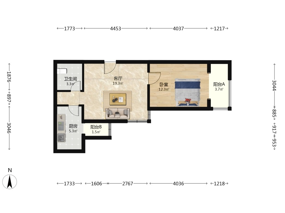 北京烟树园二手房房源图片