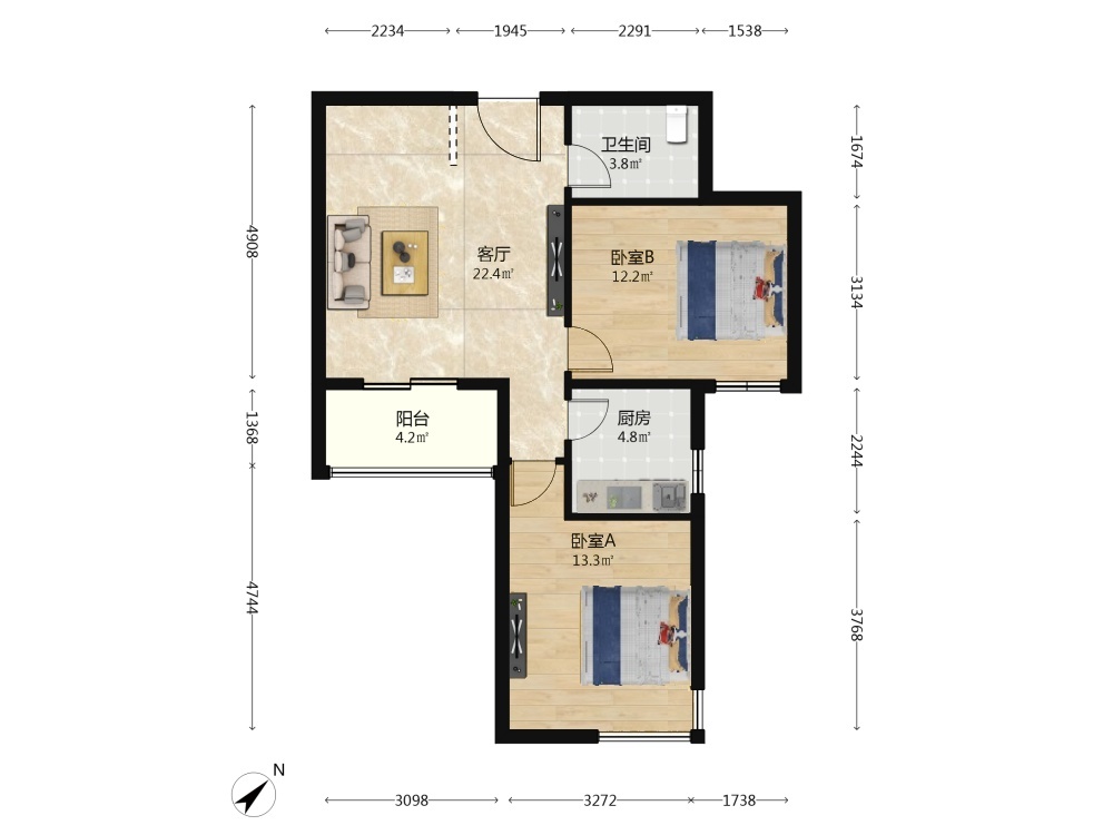 北京晨月园二手房房源图片