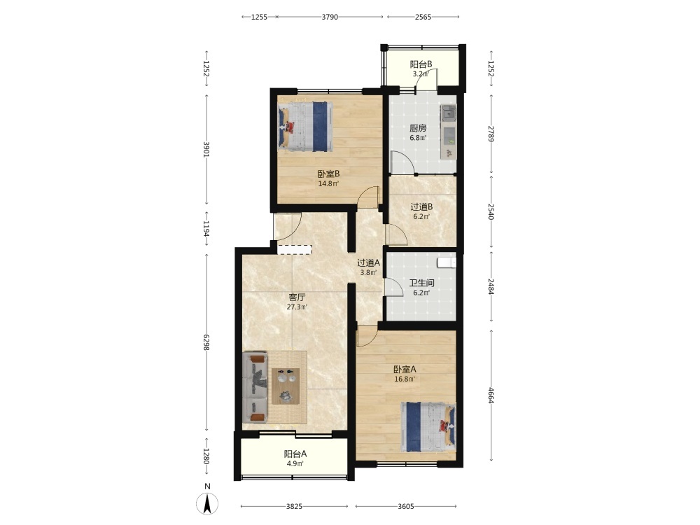 北京天通苑东一区二手房房源图片