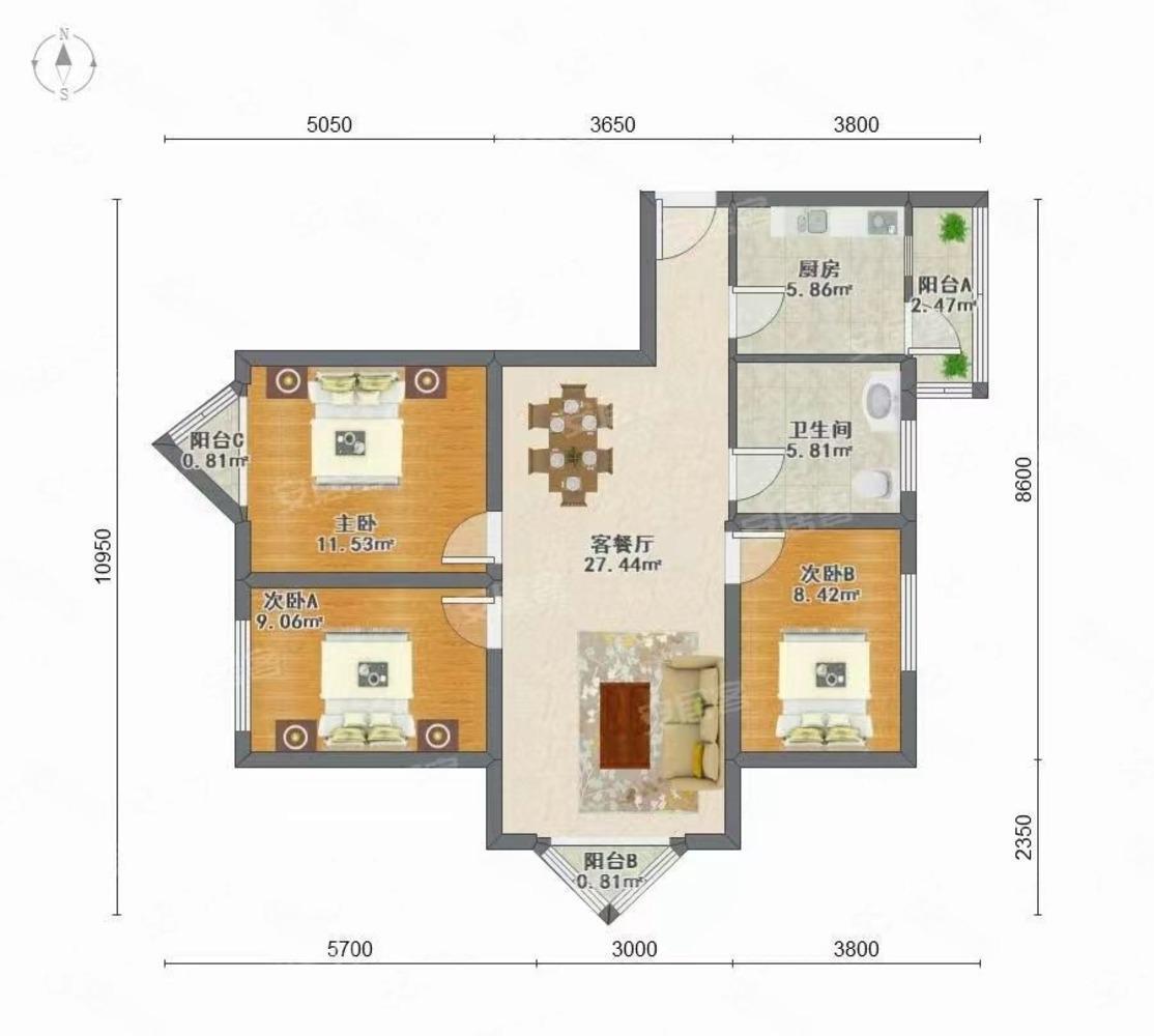 北京恋日绿岛小区二手房房源图片
