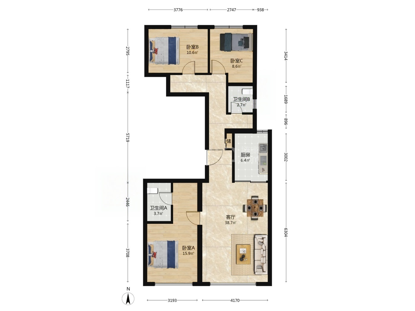 北京中海都阙台二手房房源图片