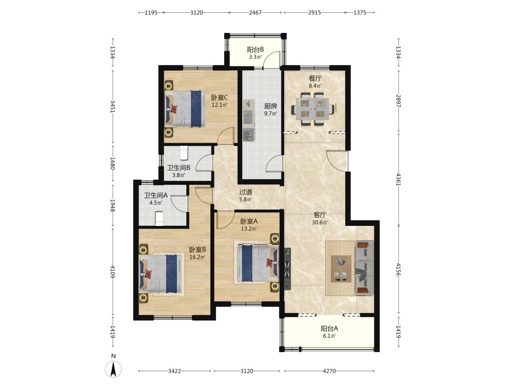 北京燕归宁馨园二手房房源图片