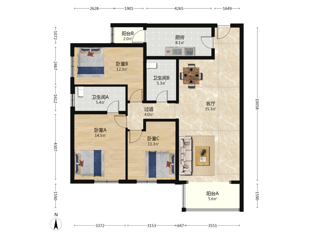 北京天通苑东一区二手房房源图片