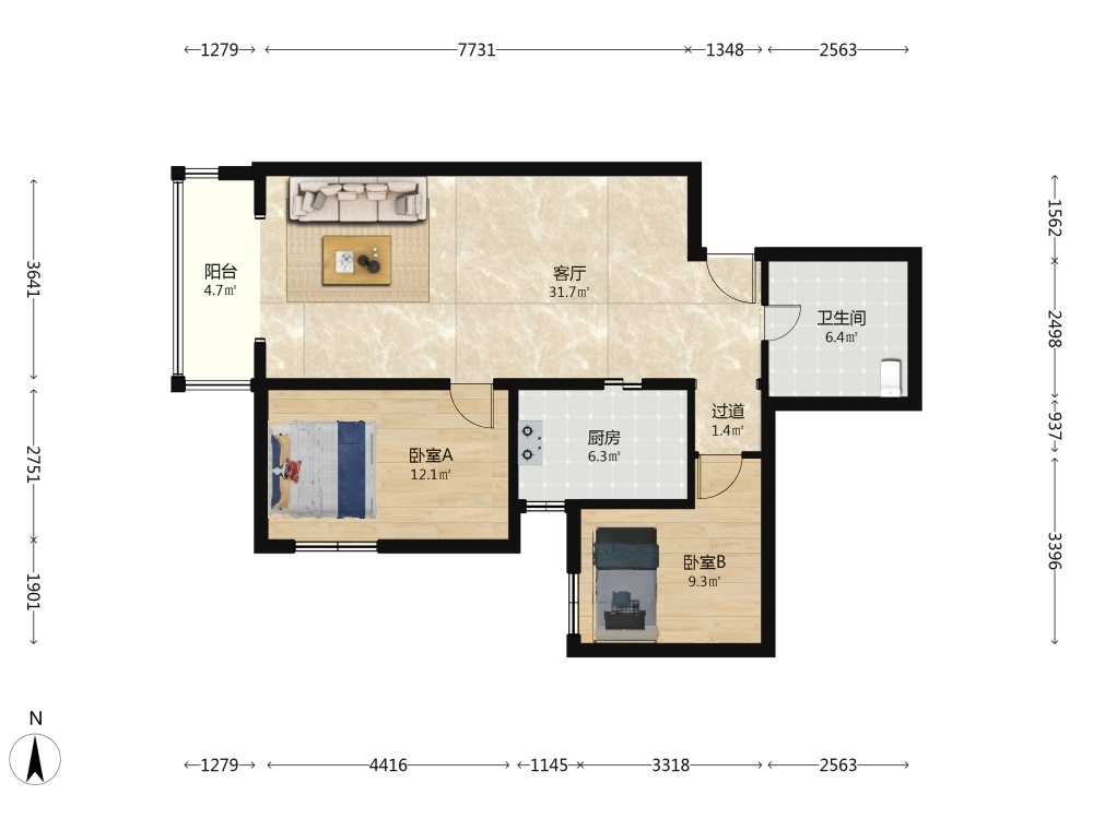 北京天通苑东一区二手房房源图片