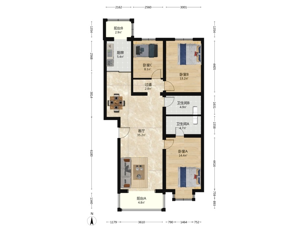 北京天通苑中苑二手房房源图片