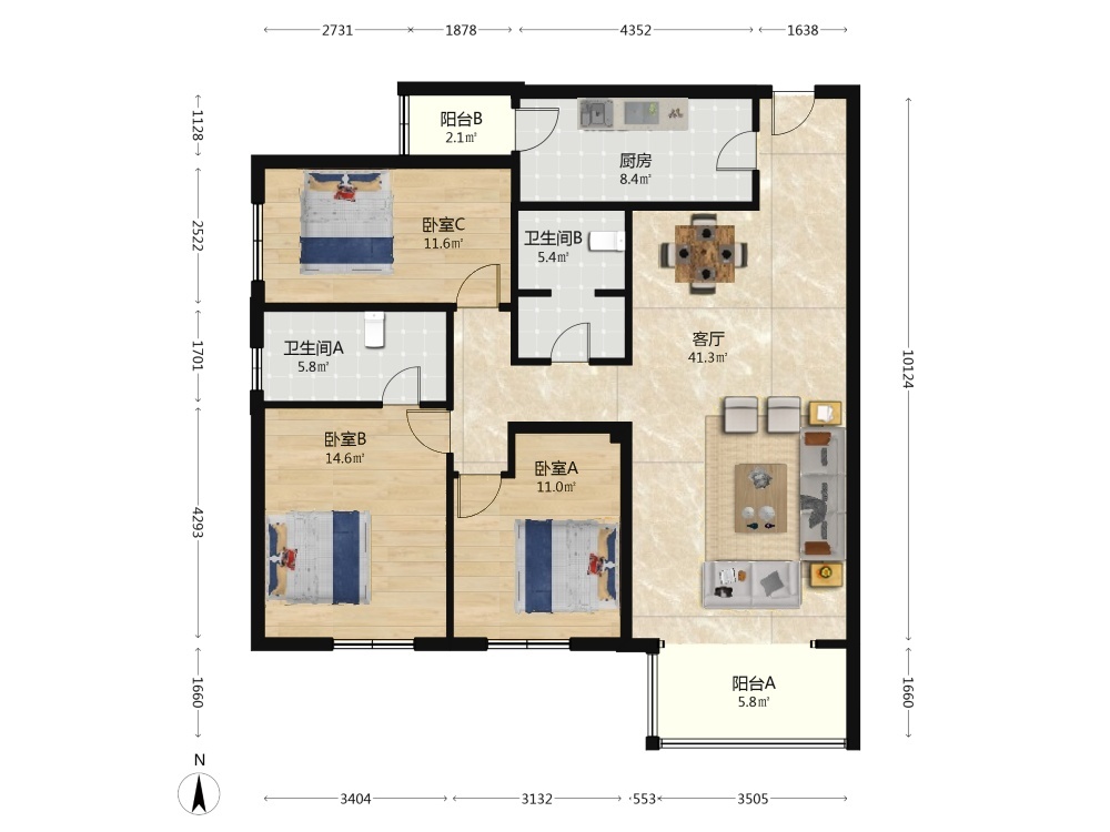 北京天通苑东二区二手房房源图片