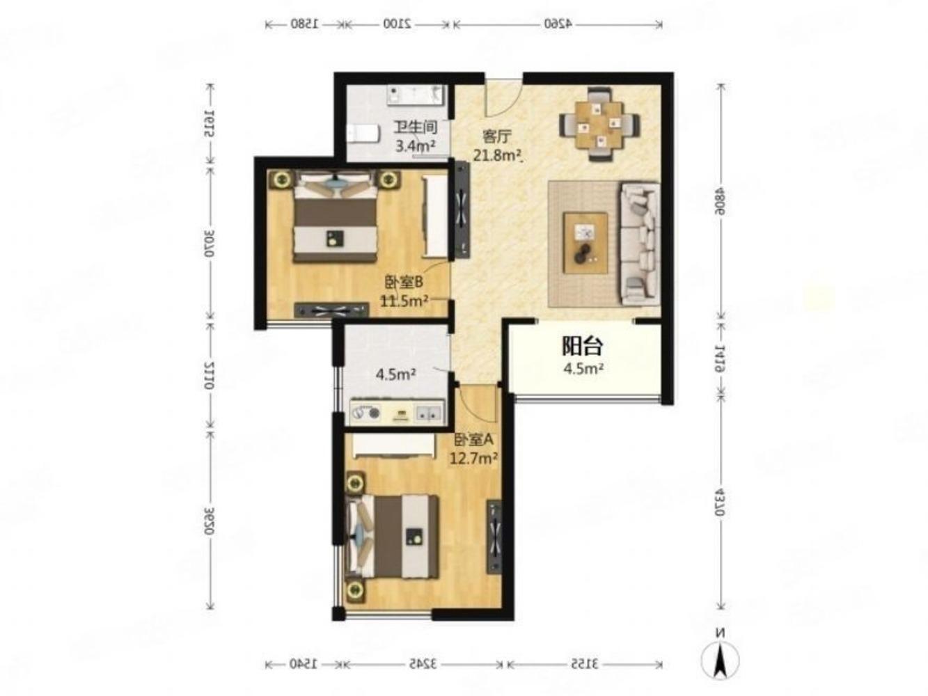 北京晨月园二手房房源图片