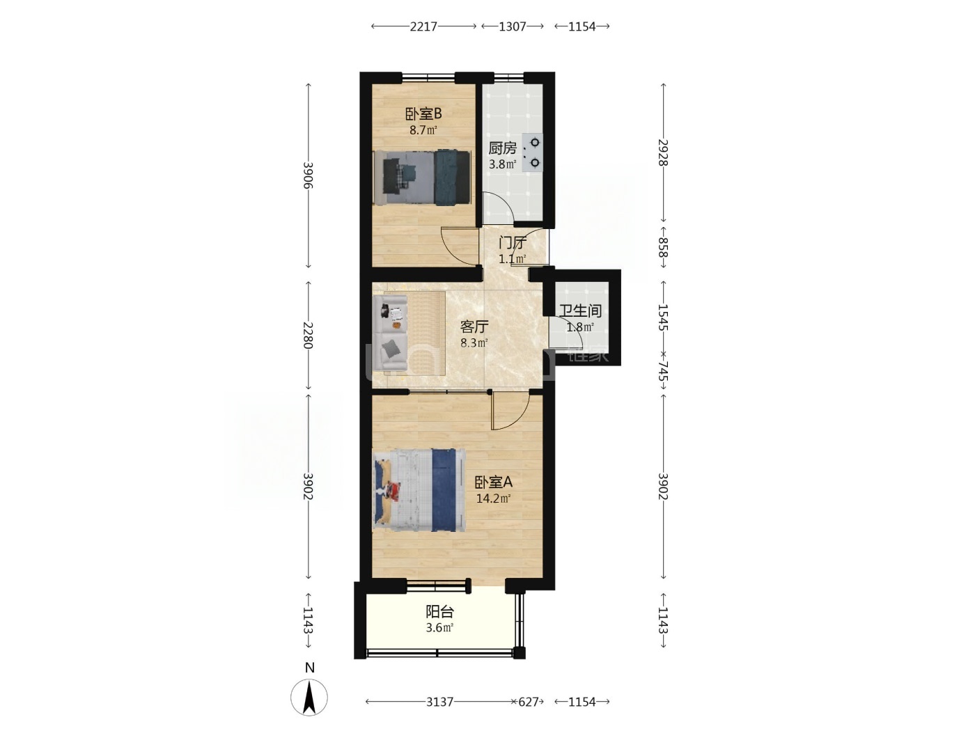 北京祖家庄小区二手房房源图片