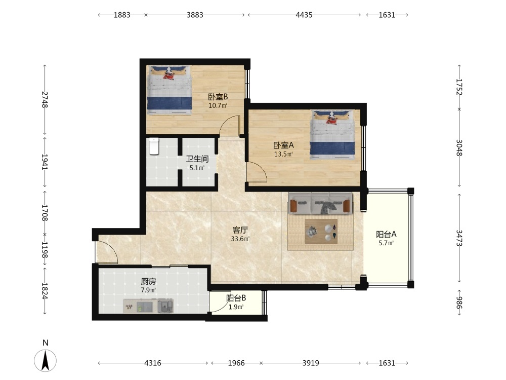 北京天通苑东一区二手房房源图片