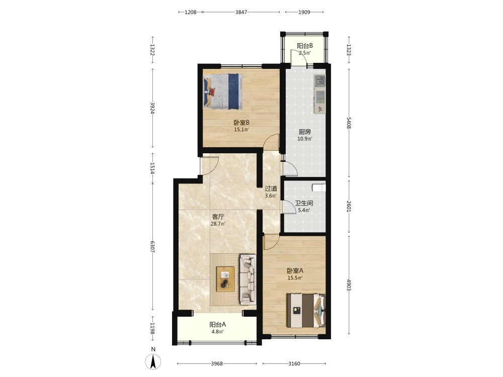 北京天通苑东二区二手房房源图片