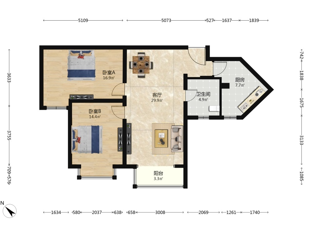北京时雨园二手房房源图片